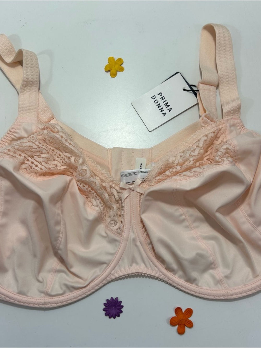 Prima Donna Montara Crystal Pink Full Figure Bra 46H NWT
